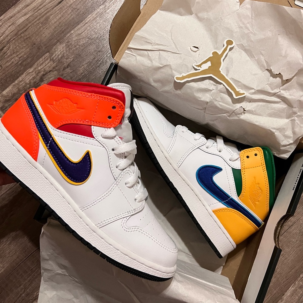 SOLD NEW NIKE GS Jordan Mid Multi-color